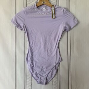 Skims Fits Everybody Short Sleeve T-Shirt Bodysuit In Lily Size XXS NWT $64